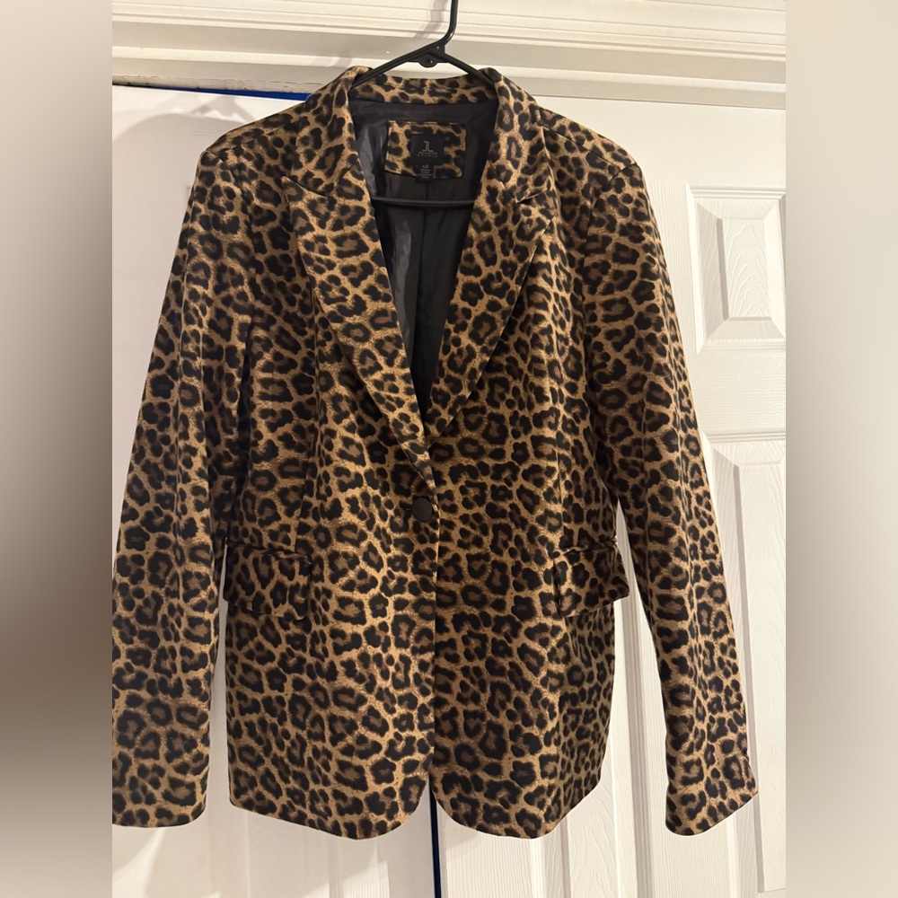 Jules& Leopold Leopard Women’s Blazer - Size Large